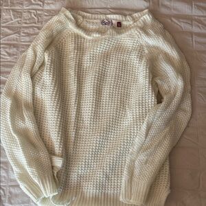 SO Women's Off-White Knit Sweater